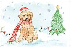 MOL2788 - Christmas Labradoodle - 18x12