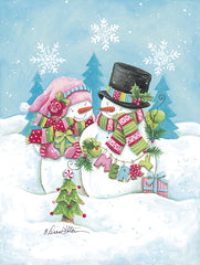 ART1380 - Happy Holidays Snow Couple - 12x16