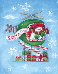 ART1388 - Christmas Helicopter - 12x16