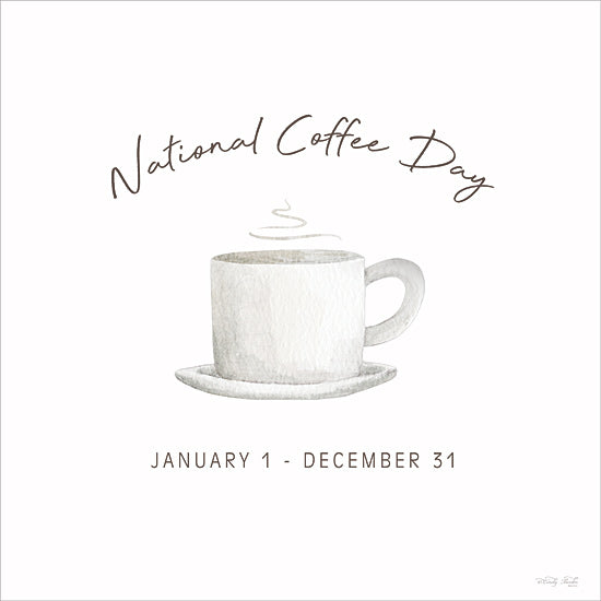 Cindy Jacobs CIN4379 - CIN4379 - National Coffee Day - 12x12 national coffee day, watercolor coffee mug, humorous coffee art, hand-lettered quote, daily celebration joke, kitchen wall art from Penny Lane