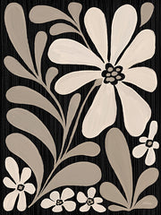 CTD328 - Cream Modern Floral I - 12x16
