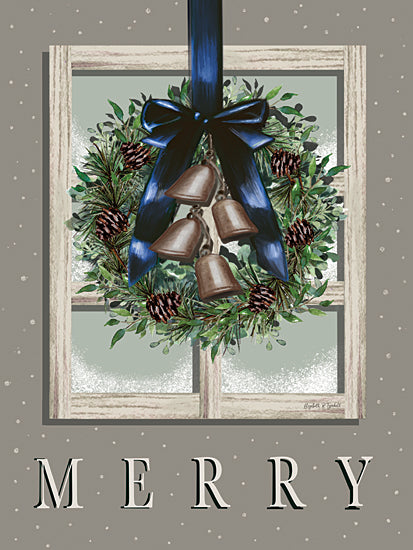 Elizabeth Tyndall ET499 - ET499 - Merry Window - 12x16 construction zone, vehicles, caution signs, cement mixer, dump truck, bulldozer, fun typography, playful design, orange yellow black theme from Penny Lane