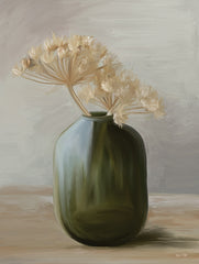 FEN858 - Dried Blooms in Green - 12x16