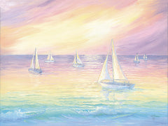 JAN343 - Pastel Sunset Sail - 16x12