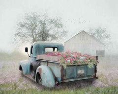 LD1938A - Truck Full of Flowers  - 24x18