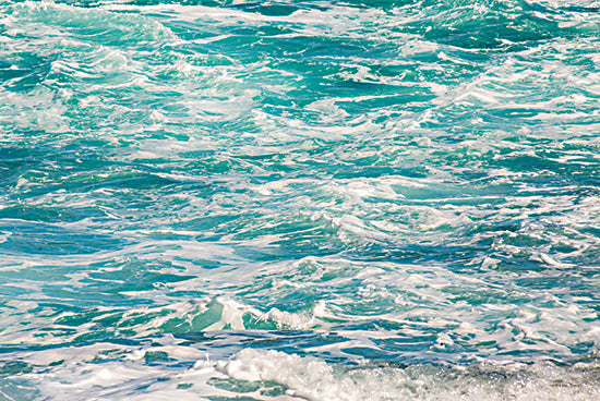 Catch A Star Fine Art STAR156 - STAR156 - Vibrant Waves II - 18x12 ocean waves, green sea, white caps, movement, beach water, sunlight, tropical waters, tide, surf from Penny Lane