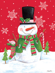 ART1312 - Baby in Stocking with Snowman - 12x16