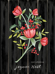 CIN3446 - Merry Christmas Floral - 12x16