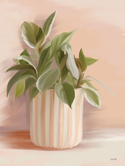 House Fenway FEN664 - FEN664 - Striped Bohemian Plant I - 12x16 Plant, Houseplant, Potted Plant, Striped Vase, Greenery from Penny Lane