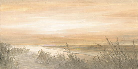 Georgia Janisse JAN323 - JAN323 - Path to Dawn - 18x9 Coastal, Beach, Sand, Path, Grass, Sky, Clouds, Ocean, Path to Dawn, Yellow, Orange from Penny Lane