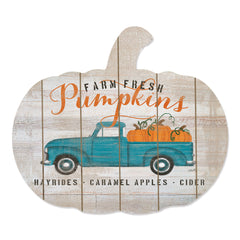 MMD370PUMP - Blue Truck Pumpkin Patch - 17x15