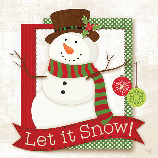 Mollie B. MOL1757 - Let It Snow - Snowman, Ornaments, Signs, Holiday from Penny Lane Publishing