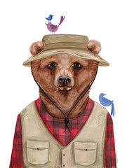 RN444 - Camping Bear - 12x16
