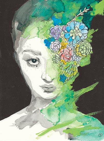 Jessica Mingo JM240 - JM240 - Strength - 12x16 Flowers, Portrait, Woman, Modern from Penny Lane