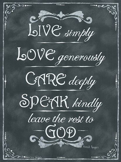 Lisa Kennedy KEN971 - Care Deeply - Chalkboard, Live, Love, Care, Speak, God, Signs from Penny Lane Publishing