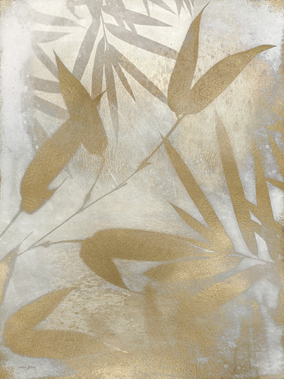 Amber Sterling AS238 - AS238 - Foiled Leaves - 12x16 Leaves, Tropical, Gold, Foiled Leaves, Abstract from Penny Lane