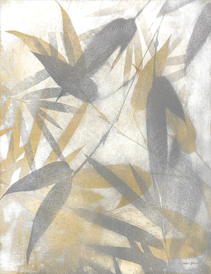 Amber Sterling AS240 - AS240 - Pewter Leaves - 12x16 Leaves, Tropical, Gold, Pewter, Abstract from Penny Lane