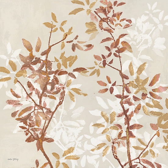 Amber Sterling AS394 - AS394 - Rust Leaf Silhouettes - 12x12 Fall, Leaves, Branches, Silhouette, Rust Leaf Silhouettes from Penny Lane