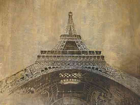 Cloverfield & Co. CC226 - CC226 - Gold Eiffel Tower - 16x12 Eiffel Tower, Paris, France, Art, Architecture, Travel, Landscape, Gold from Penny Lane