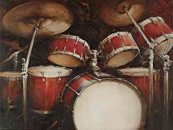 Cloverfield & Co. CC244 - CC244 - Drum Set - 16x12 Drum Set, Drums, Music, Masculine, Rock N' Roll, Red Drums from Penny Lane