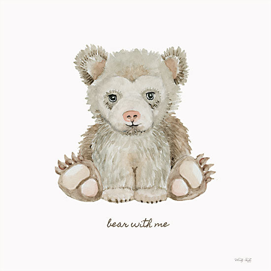 Cindy Jacobs CIN3987 - CIN3987 - Bear with Me - 12x12 Whimsical, Baby, New Baby, Nursery, Bear, Cub, Bear with Me, Typography, Signs, Textual Art from Penny Lane