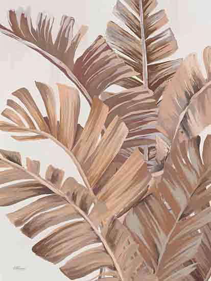 Cat Thurman Designs CTD176 - CTD176 - Sienna Banana Leaves - 12x16 Coastal, Tropical, Leaves, Sienna Banana Leaves, Tan from Penny Lane