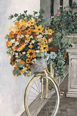 DOG281 - Bicycle with Golden Blooms - 12x18