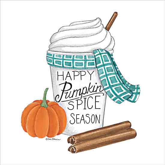 Deb Strain DS2256 - DS2256 - Happy Pumpkin Spice Season - 12x12 Fall, Kitchen, Coffee, Pumpkin, Cinnamon, Happy Pumpkin Spice Season, Typography, Signs, Textual Art from Penny Lane