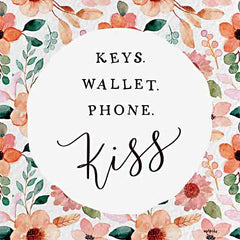 DUST1187 - Keys, Wallet, Phone, Kiss - 12x12