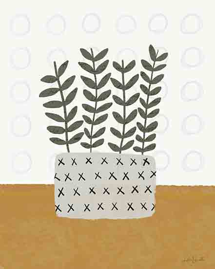 Katie Doucette KD159 - KD159 - House Plant I - 12x16 Plant, House Plant, Crock, Patterned Background, Greenery from Penny Lane