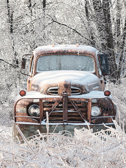 Lori Deiter LD3579 - LD3579 - Icy Rustic Truck - 12x16 Photography, Winter, Snow, Truck, Antique Truck, Trees, Rustic, Ice from Penny Lane