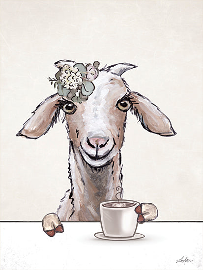 Lee Keller LK252 - LK252 - Good Morning Goat - 12x16 Whimsical, Kitchen, Goat, Coffee, Coffee Cup,  Farm, Typography, Signs, Textual Art, Farmhouse/Country from Penny Lane