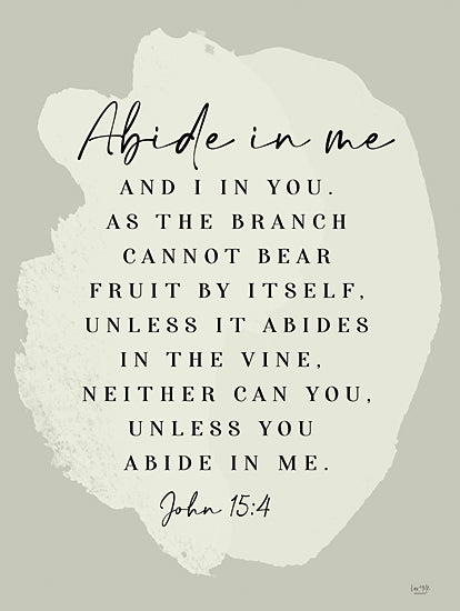 Lux + Me Designs LUX954 - LUX954 - Abide in Me  - 12x16 Religious, Abide in Me and I in You, John, Bible Verse, Typography, Signs, Textual Art, Gray, Diptych from Penny Lane