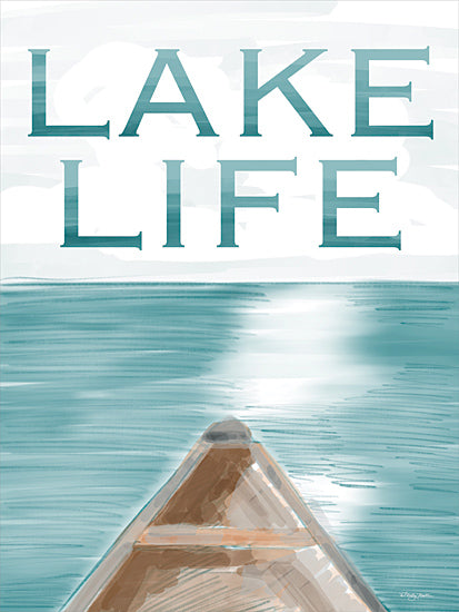 Molly Mattin MAT194 - MAT194 - Lake Life - 12x16 Lake, Lodge, Canoe, Lake Life, Typography, Signs, Textual Art, Landscape, Summer from Penny Lane