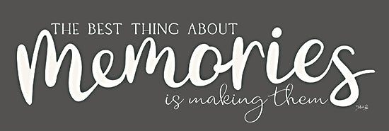 Marla Rae MAZ5889 - MAZ5889 - Memories - 36x12 Inspirational, Memories, The Best Thing About Memories is Making Them, Typography, Signs, Textual Art, Black & White from Penny Lane