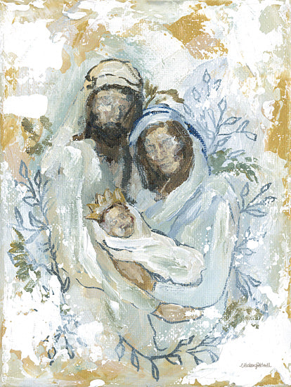 Mackenzie Kissell MKA221 - MKA221 - Holy Child      - 12x16 Christmas, Religious, Nativity, Baby Jesus, Mary, Joseph, Holy Family, Greenery, Abstract from Penny Lane