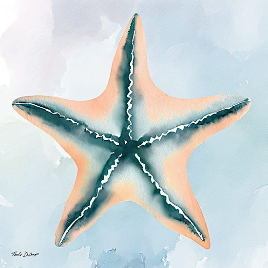 Nicole DeCamp ND172 - ND172 - High Tide Starfish - 12x12 Coastal, Starfish, Aquatic Animals, Watercolor from Penny Lane