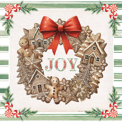 ND618 - Joy Gingerbread Wreath - 12x12