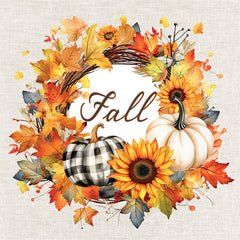 ND628 - Fall Wreath - 12x12