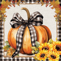 ND633 - Fall Ribbon Pumpkin - 12x12