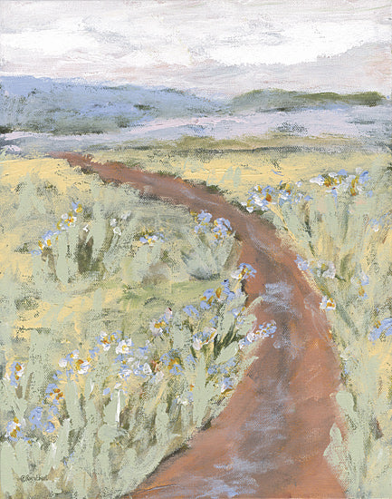 Roey Ebert REAR441 - REAR441 - Walk With Me - 12x16 Landscape, Path, Flowers, Wildflowers, Lake, Abstract from Penny Lane
