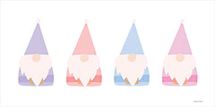 RN552 - Pastel Santa Gnomes in a Row - 18x9