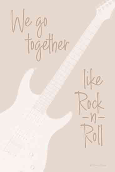 Susan Ball SB1356 - SB1356 - We Go Together like Rock -n- Roll - 12x18 Music, Musical Instrument, Guitar, Rock-N-Roll, We Go Together Like Rock-N-Roll, Inspirational from Penny Lane