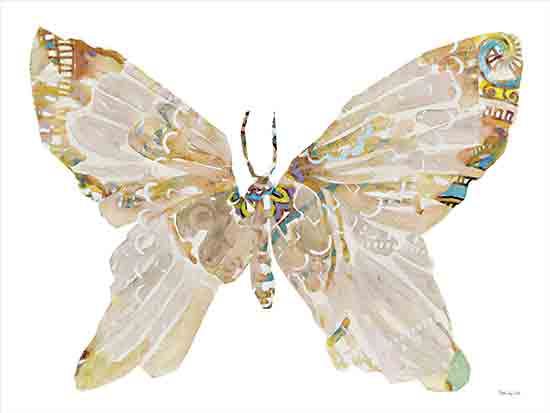 Stellar Design Studio SDS1464 - SDS1464 - Bejeweled Butterfly 2     - 16x12 Butterfly, White Butterfly, Bejeweled Butterfly, Gold from Penny Lane