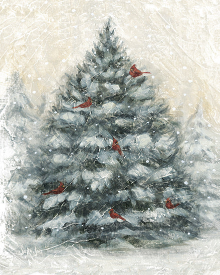 Sara G. Designs SGD250 - SGD250 - Decorated by Nature - 12x16 Winter, Tree, Pine Trees, Forest, Birds, Cardinals, Snow from Penny Lane