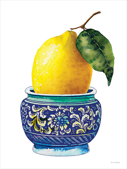 Seven Trees Design ST1086 - ST1086 - Luminous Lemon - 12x16 Kitchen, Lemon, Pottery, Leaf from Penny Lane