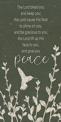 ALP2876 - The Lord Bless You Hummingbird - 9x18