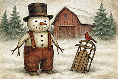 ANT190 - Let's Go Sledding - 18x12