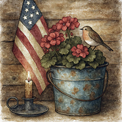 ANT193 - Patriotic Perch - 12x12