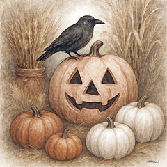 ANT203 - Jack-O-Lantern Crow - 12x12